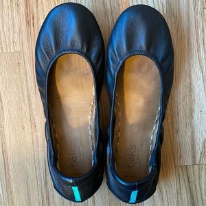 Tieks Black leather flats